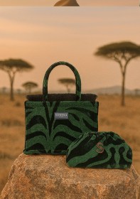 ANIMAL VELVET PETROL MEDIUM TOTE BAG (3)